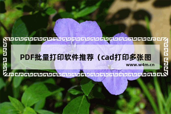 PDF批量打印软件推荐（cad打印多张图纸最快速的方法）