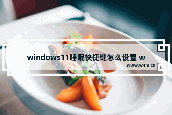 windows11睡眠快捷键怎么设置 windows11睡眠快捷键设置方法