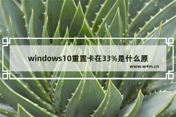 windows10重置卡在33%是什么原因 windows10重置卡在33%怎么解决