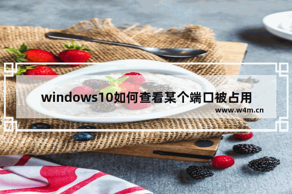 windows10如何查看某个端口被占用 windows10查看端口占用方法