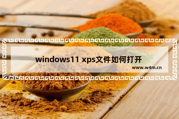 windows11 xps文件如何打开 windows11 xps文件怎么打开