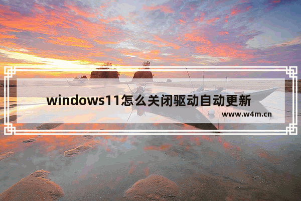 windows11怎么关闭驱动自动更新 windows11如何关闭驱动自动更新