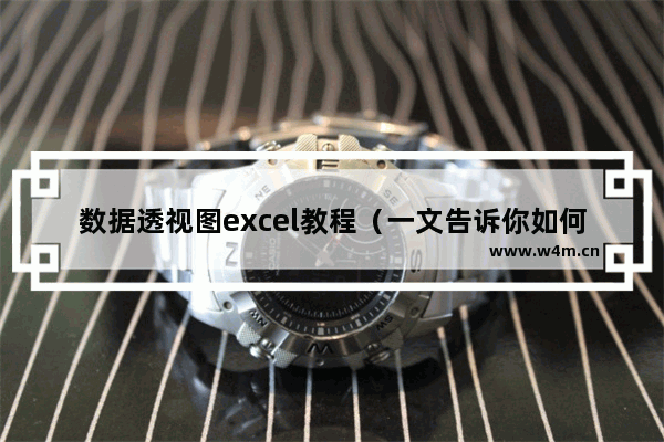 数据透视图excel教程（一文告诉你如何制作数据透视表）