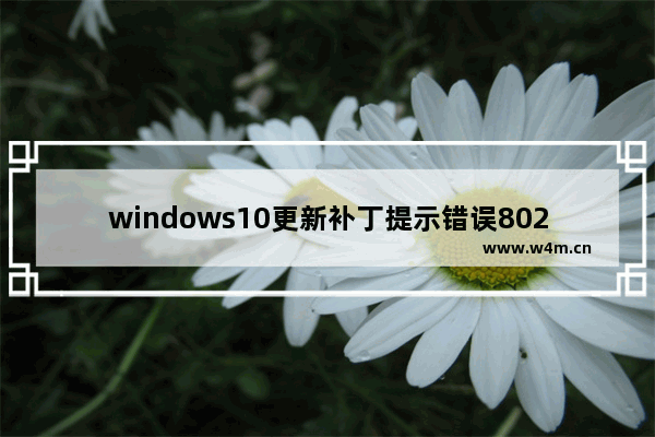 windows10更新补丁提示错误8024000b怎么办 windows10更新补丁提示错误8024000b解决步骤