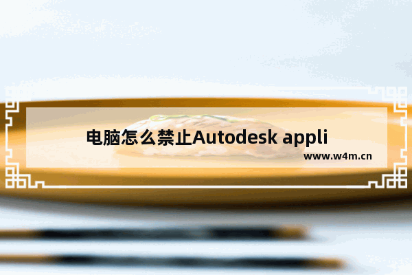 电脑怎么禁止Autodesk application manager自动启动?