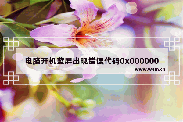 电脑开机蓝屏出现错误代码0x0000008E该怎么办?