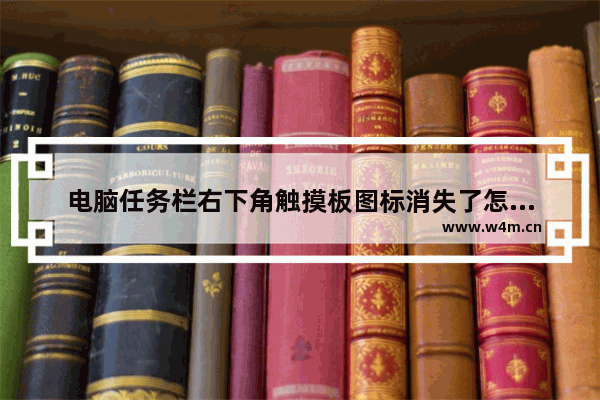 电脑任务栏右下角触摸板图标消失了怎么办？