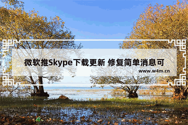 微软推Skype下载更新 修复简单消息可导致循环崩溃bug