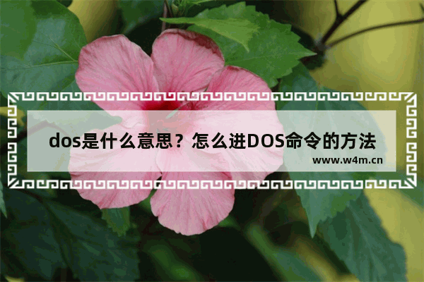 dos是什么意思？怎么进DOS命令的方法