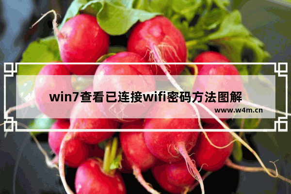 win7查看已连接wifi密码方法图解