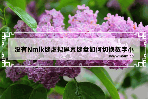 没有Nmlk键虚拟屏幕键盘如何切换数字小键盘