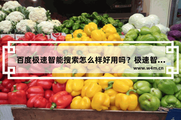 百度极速智能搜索怎么样好用吗？极速智能搜索评测