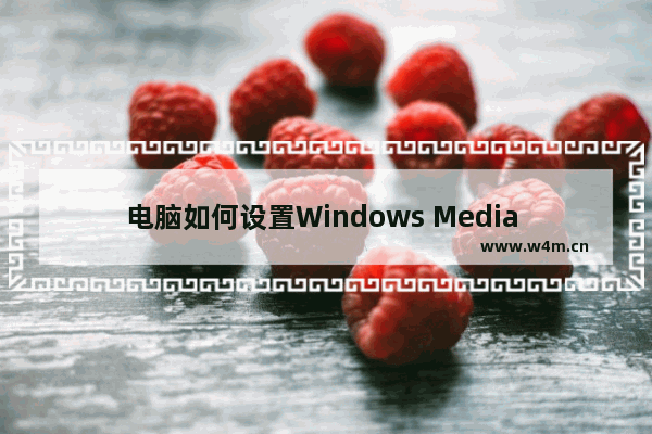 电脑如何设置Windows Media Player播放器 Windows Media Player策略设置图解