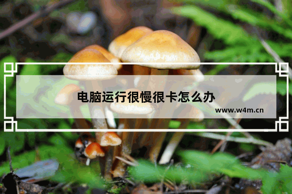 电脑运行很慢很卡怎么办