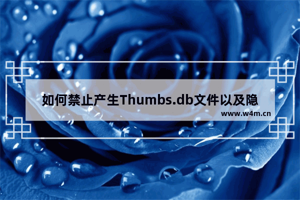 如何禁止产生Thumbs.db文件以及隐藏和全盘删除