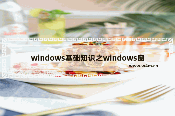 windows基础知识之windows窗口的组成