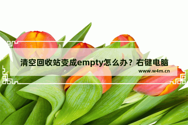 清空回收站变成empty怎么办？右键电脑我的回收站显示empty解决方法