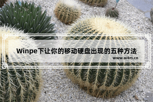 Winpe下让你的移动硬盘出现的五种方法