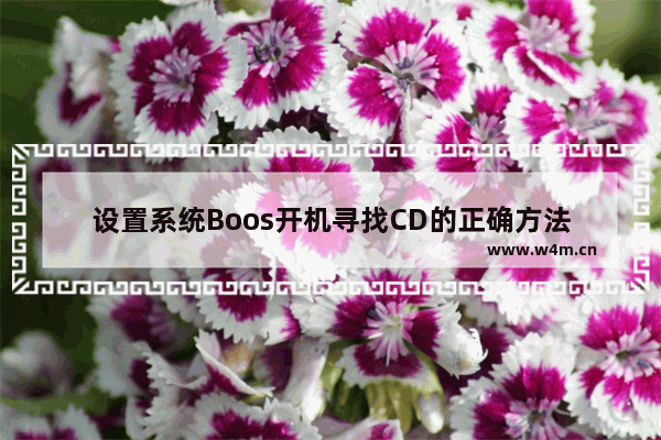 设置系统Boos开机寻找CD的正确方法