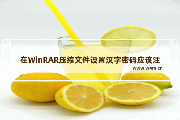 在WinRAR压缩文件设置汉字密码应该注意的四点基本操作常识介绍