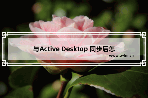 与Active Desktop 同步后怎样取消？取消的方法是什么