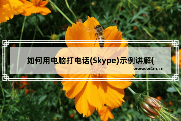 如何用电脑打电话(Skype)示例讲解(图)