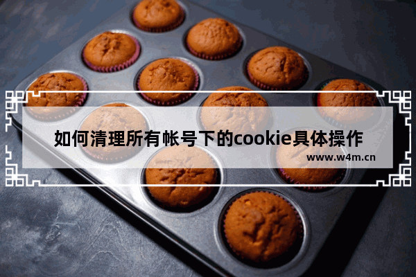 如何清理所有帐号下的cookie具体操作步骤