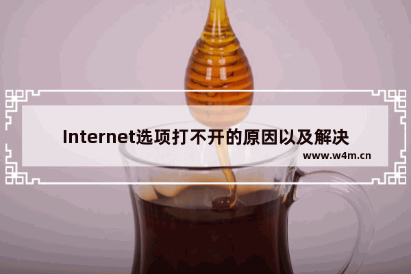 Internet选项打不开的原因以及解决方法