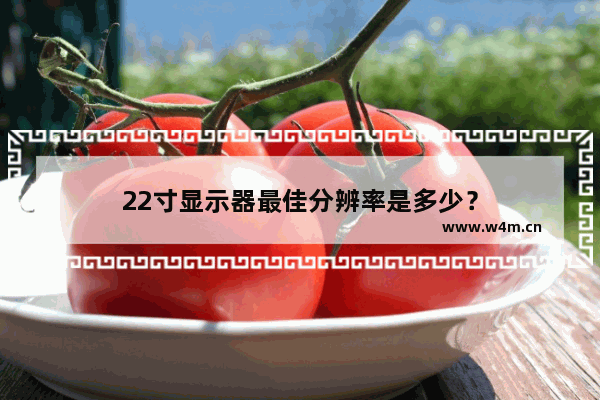 22寸显示器最佳分辨率是多少？