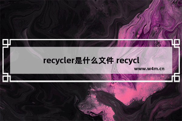 recycler是什么文件 recycler有什么作用