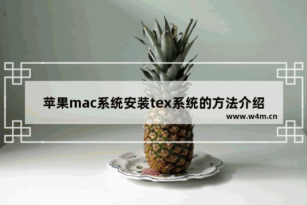 苹果mac系统安装tex系统的方法介绍