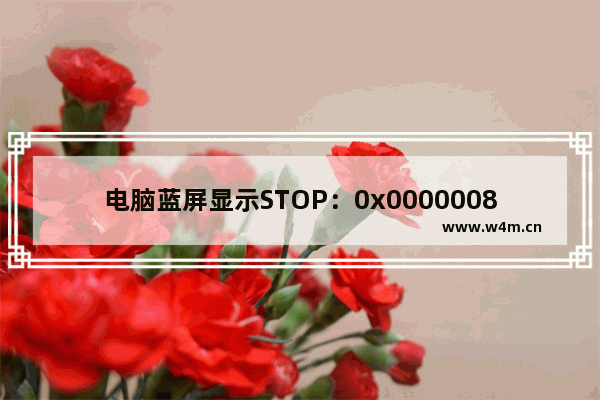 电脑蓝屏显示STOP：0x0000008e解决办法