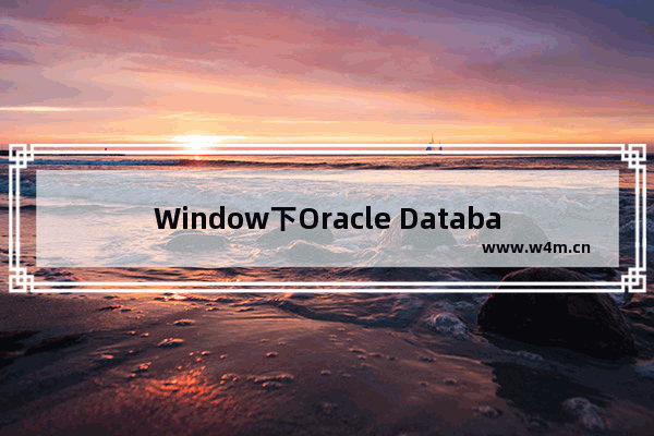 Window下Oracle Database 11g 发行版2安装教程