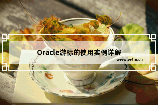 Oracle游标的使用实例详解