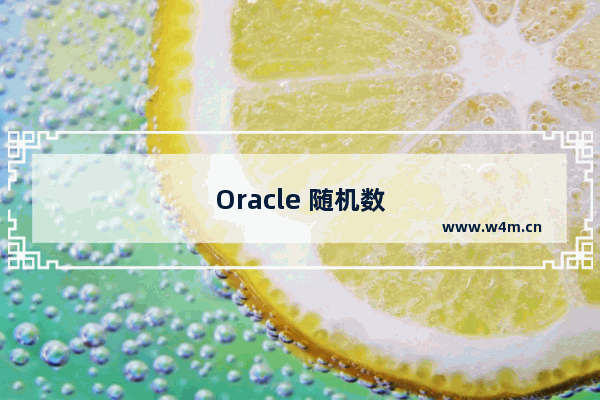 Oracle 随机数