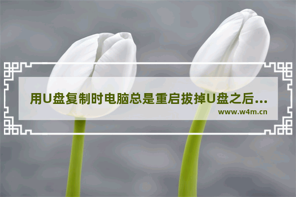 用U盘复制时电脑总是重启拔掉U盘之后就正常了