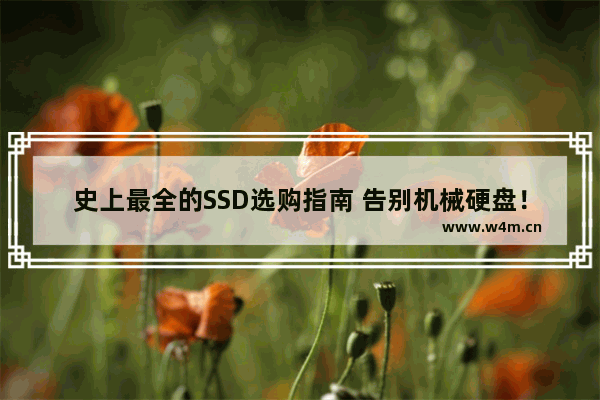 史上最全的SSD选购指南 告别机械硬盘！