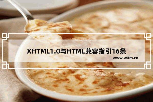 XHTML1.0与HTML兼容指引16条 小结