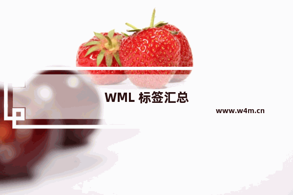 WML 标签汇总