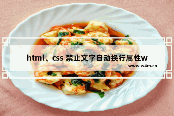 html、css 禁止文字自动换行属性word-break