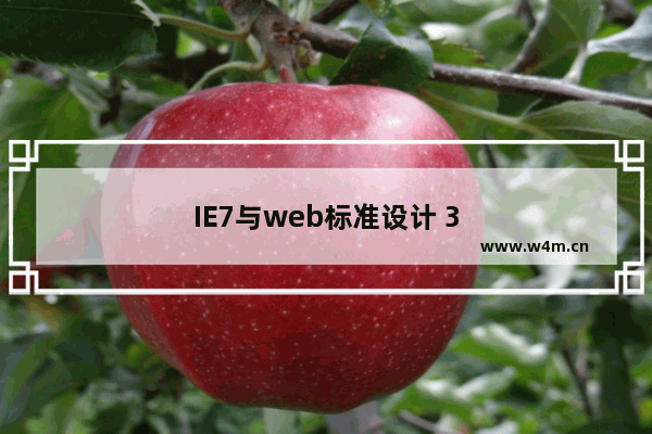 IE7与web标准设计 3