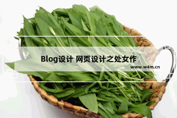 Blog设计 网页设计之处女作