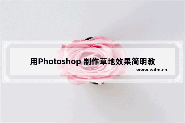 用Photoshop 制作草地效果简明教程