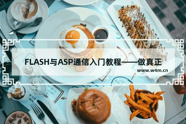 FLASH与ASP通信入门教程——做真正属于自己的留言本第1/5页