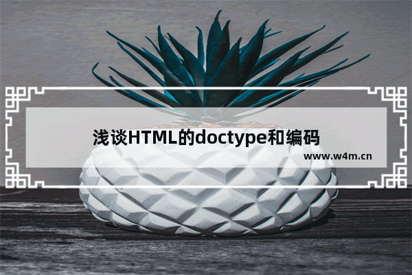 浅谈HTML的doctype和编码