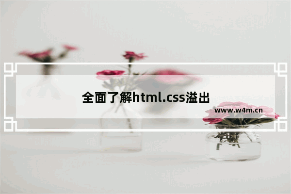 全面了解html.css溢出