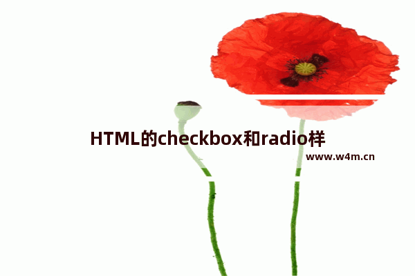 HTML的checkbox和radio样式美化的简单实例