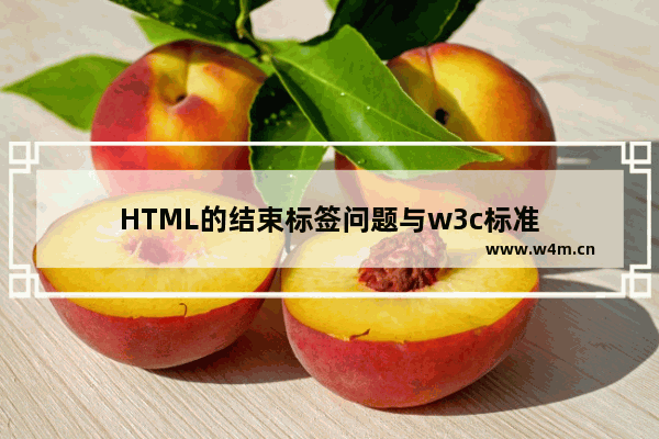 HTML的结束标签问题与w3c标准