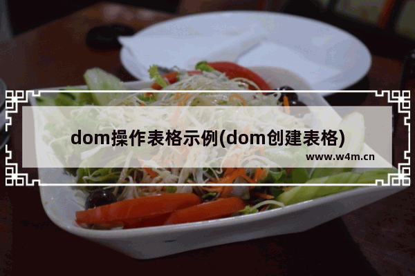 dom操作表格示例(dom创建表格)