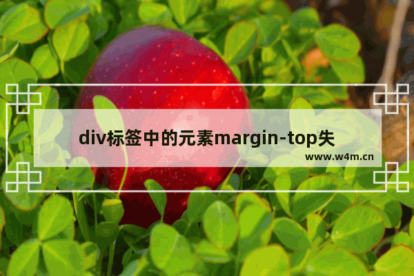 div标签中的元素margin-top失效的解决方法